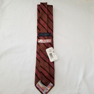 New 100% silk Ted baker tie in color rust